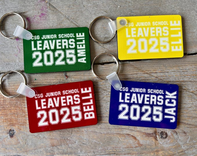 Leavers Gifts Class of 2025 Keyring Gifts for Students - Whole Class Gifts from Teachers - Choice of Colours