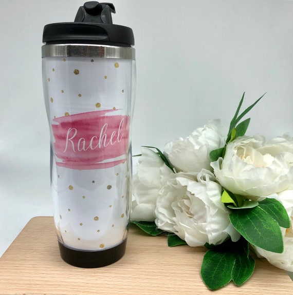 wallpapers Glitter Personalised Travel Mug etsy