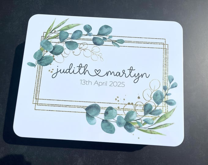 Wedding Memory Box Personalised Keepsake Tin - 3 Sizes - Custom Wedding Day Gift for Couple - Wedding Keepsake Box