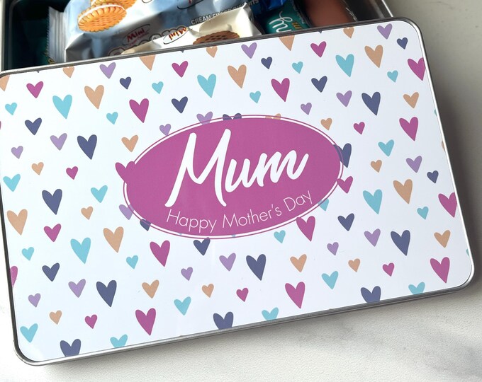Personalised Tin for Her - Mother's Day Gift for Mum, Nanny, Grandma with Personalised Message