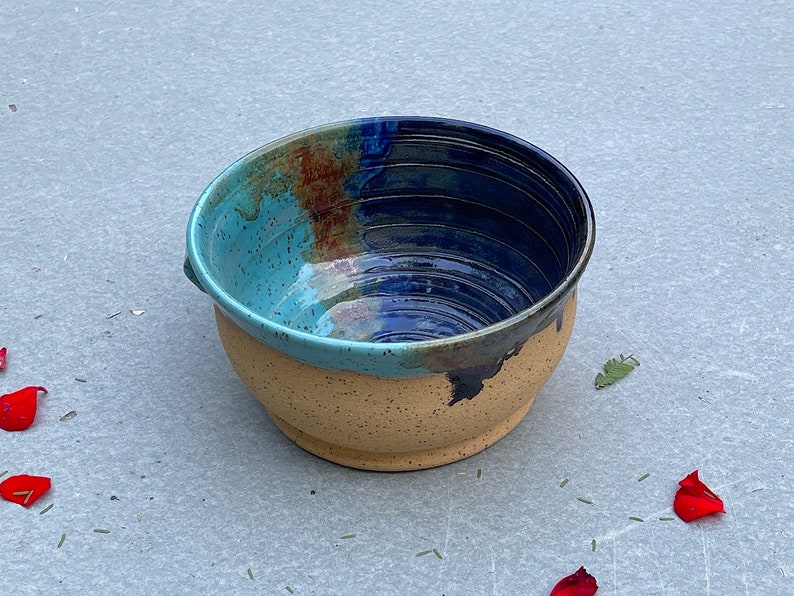 Large Soup Bowl Microwave Safe Pottery Bowl with Handle Etsy