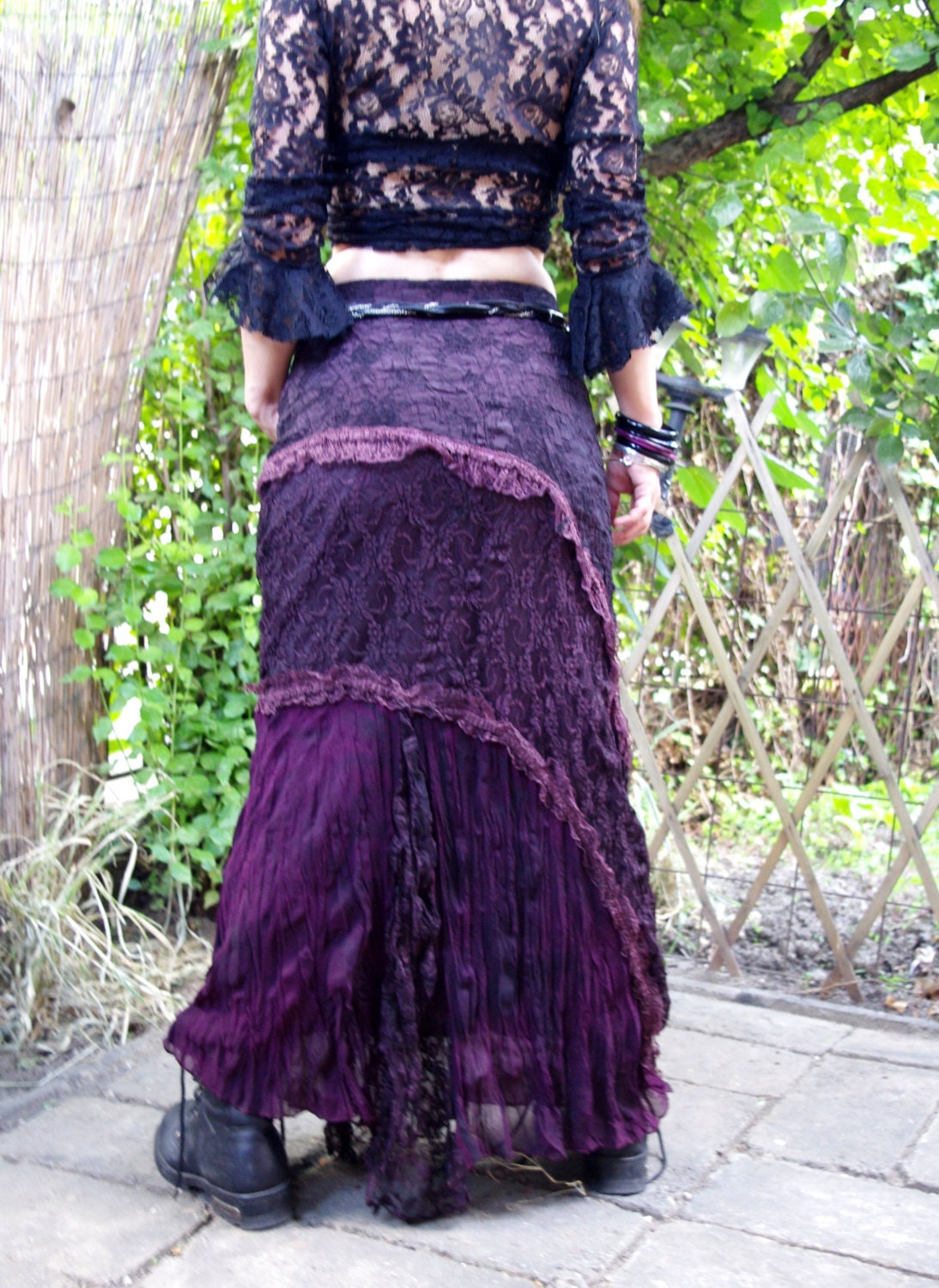 Fairy Lace Skirt Boho Gypsy Skirt Pixie Skirt Burning Man | Etsy