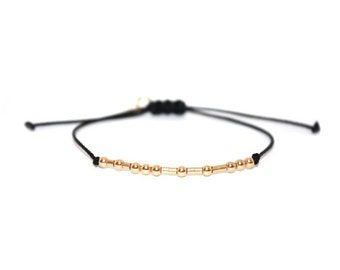 ALWAYS // Morse Code Bracelet (14K Gold Filled) - Always Bracelet, Always Morse Code Bracelet, Always Beaded Bracelet