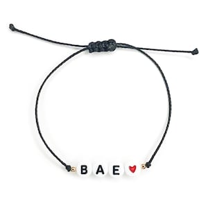 CUSTOM // White Letter Bead Bracelet - Custom Letter Bead Bracelet, Word Bracelet, Name Bracelet, Initial Bracelet, Letter Beads