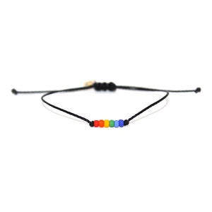 The Pride Bracelet // Rainbow Beaded Bracelet - Gay Pride Bracelet - Pride Bracelet - Equality Bracelet - LGBTQ Bracelet - Love Wins