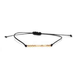 HOPE // Morse Code Bracelet (14K Gold Filled) - Hope Bracelet, Hope Morse Code Bracelet, Hope Beaded Bracelet