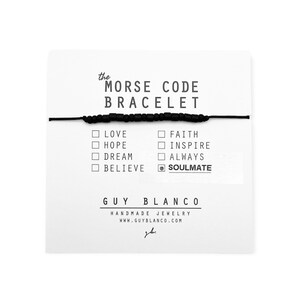 SOULMATE // Morse Code Bracelet - Soulmate Morse Code Bracelet, Soulmate Bracelet, Soulmate Beaded Bracelet, My Soulmate