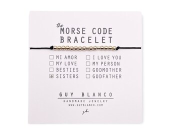 SISTERS // Morse Code Bracelet (14k Gold Filled) - Sisters Morse Code Bracelet, Sisters Bracelet, Sister Gift, Sisters