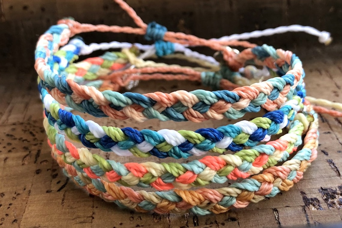 Braided Thread Bracelet Braided String Bracelet Braided | Etsy