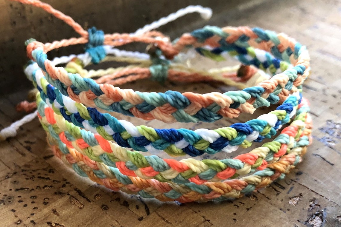 Braided Thread Bracelet Braided String Bracelet Braided Etsy