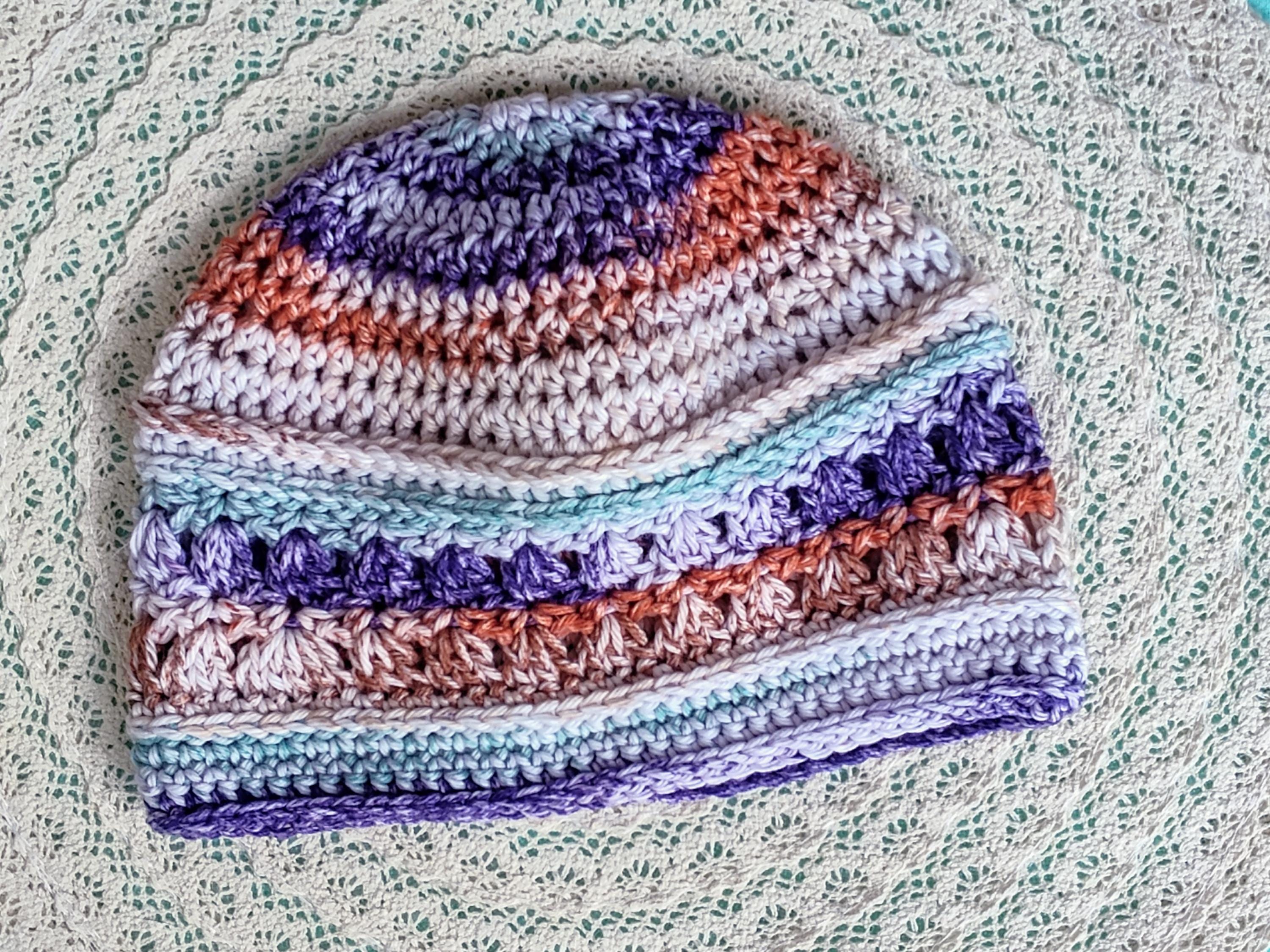 Soft Cotton Chemo cap, "GRACE" spring beanie, light weight, light beanie, ladies beanie,  colorful,  women's hat,