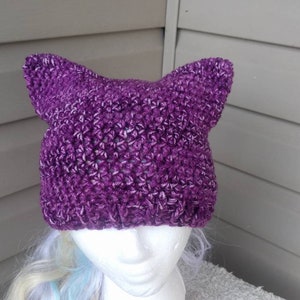 Cat hat, kitty hat, custom made, 35 colors, Cat ear hat, handmade hat,  winter hat, women&#39;s hat,  kitty.l