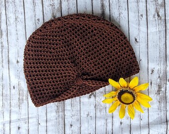 Warm chemo cap, "TURBAN"  custom made,  Adult, WOMEN'S fashion, women's hat, winter hat, handmade, crochet, knit,