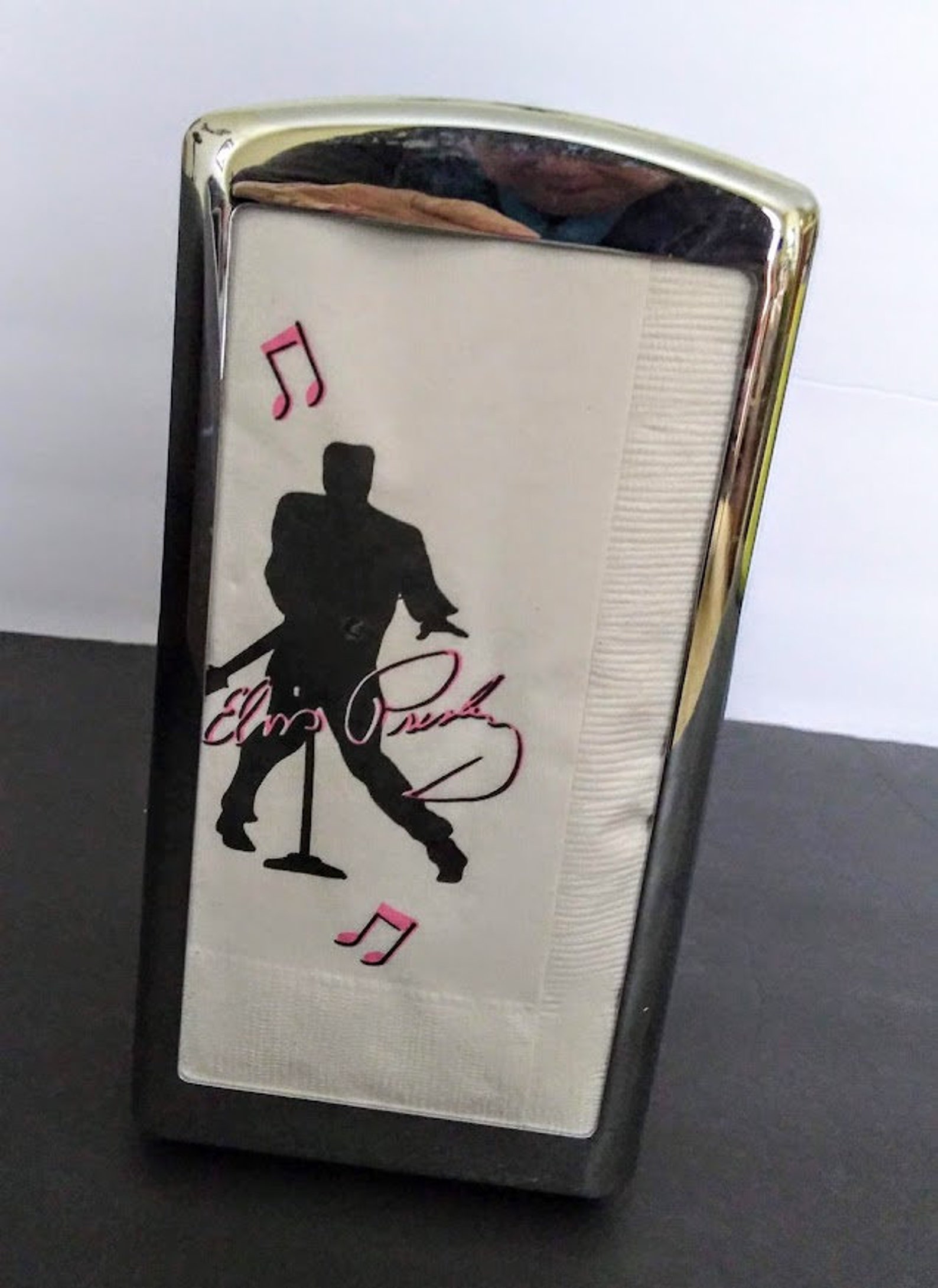 Vintage Elvis Napkin Holderand napkins. Use HOLIDAYSALE FOR Etsy