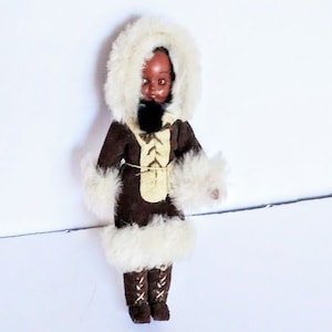 Vintage Native Alaskan Inuit Eskimo doll from Carlson Dolls
