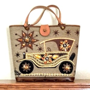 Vintage Enid Collins Horseless Carriage Purse