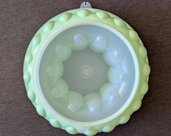 Molde de gelatina Tupperware vintage: juego de 3 piezas color verde menta - Anillo para hielo n.° 1201