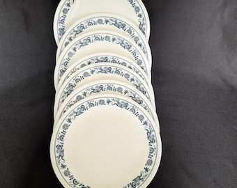 7 Corelle Old Town Bread Plates  Vintage 8.5 inches Diameter