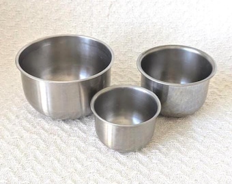 Stainless Mixing Bowls e, SMALL 4",5",6"