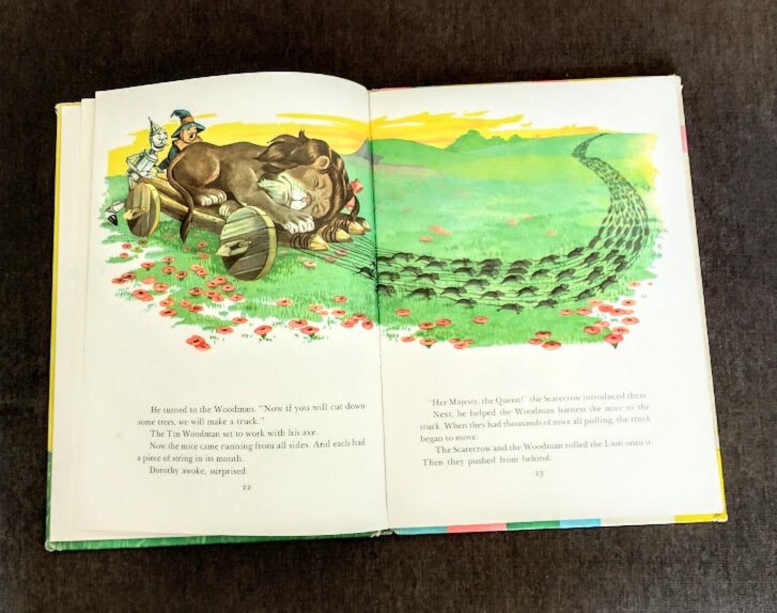The Wizard of Oz Hardback 1950 Child's Book - Etsy