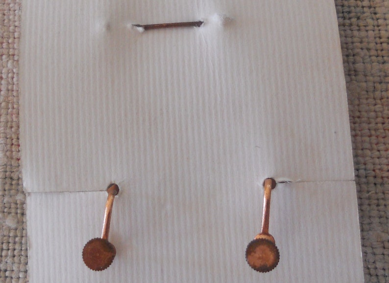 Mid Century Enamel and Copper Brooch with matching Earrings
