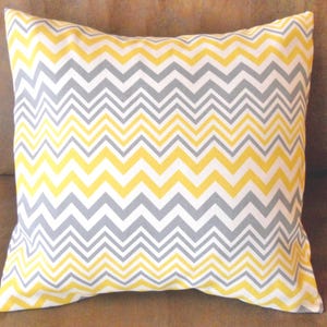 Pillow Cover Yellow Gray White Indoor/outdoor
