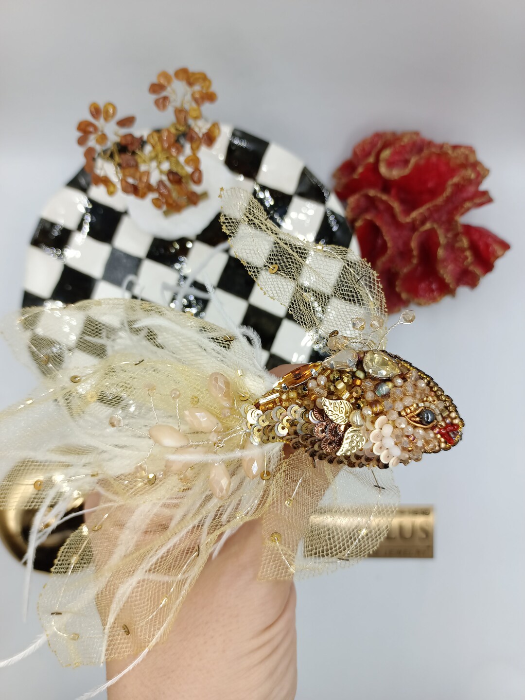 Maki the Fish Pram Chain - with bell