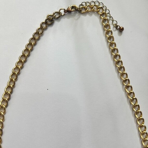 Y2K Color Pop Statement Bib Necklace Floral Rhine… - image 9