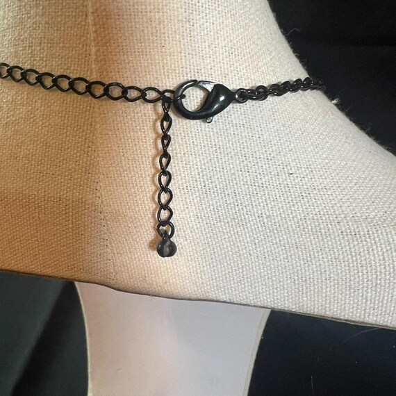 Unsigned Statement Bib Necklace with Cascading Fa… - image 9