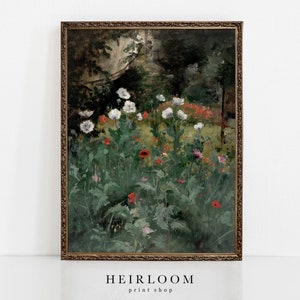 Painting of Flowers | Garden Art | Cottagecore Decor | ART PRINTS | Wildflowers