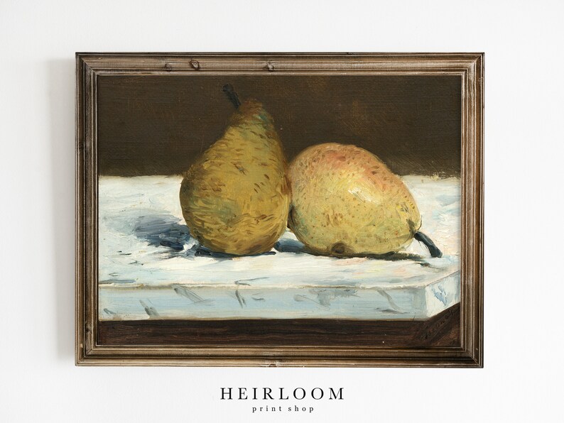 Fruit Painting Kitchen Art Still Life Vintage Prints | Etsy