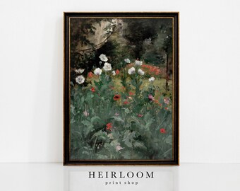 Painting of Flowers | Garden Art | Cottagecore Decor | ART PRINTS | Wildflowers