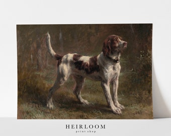 Vintage Dog Painting | Hunting Dog Art | FINE ART PRINTS | Hound