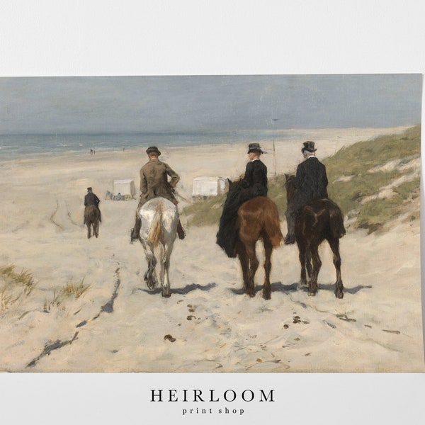 Beach Cottage Decor | Rustic Beach Print | Beach House ART PRINTS | Morning Ride