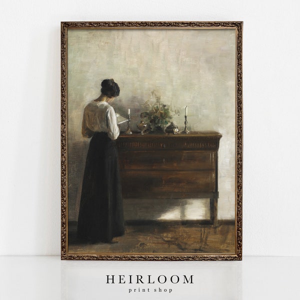 European Prints | MAILED ART PRINTS Vintage Painting | Captivated