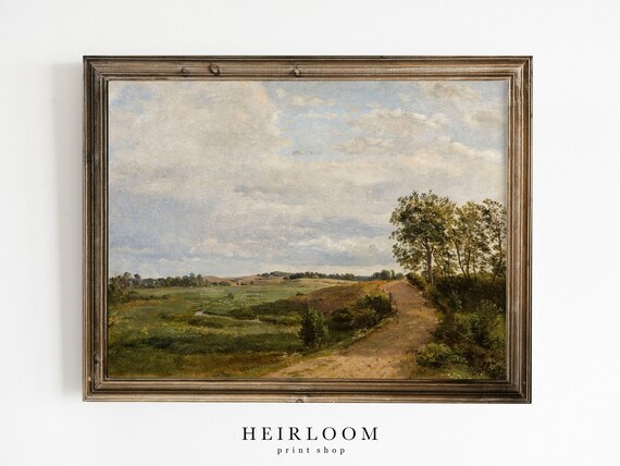 Country Landscape Modern PRINTABLE ART Vintage Digital - Etsy