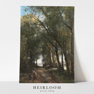 Nature Painting | Vintage Prints | Landscape Painting | Heirloom ART PRINTS | Path