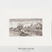 River Landscape Sketch | Vintage Etching | Heirloom ART PRINTS | River Sketch 