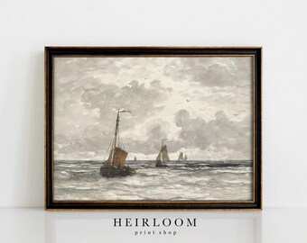 Impression océan | Tableau pêcheur | Mer | Peinture nautique | IMPRESSIONS D'ART | Impression aquarelle | Pêche