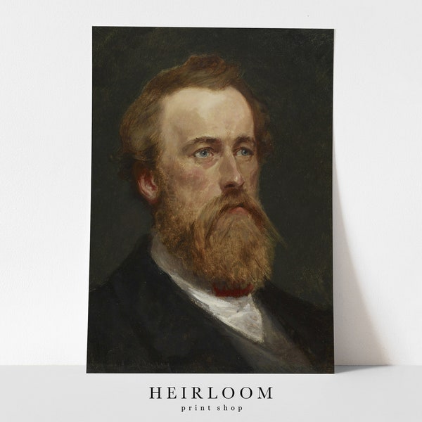 Vintage Portrait Man | Oil Painting Man | Primitive Portraits | ART PRINTS | William