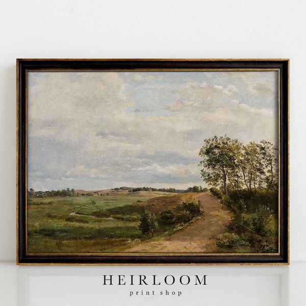 Landschaftsmalerei | Bauernhaus Wand Kunst | Vintage Kunst | FINE ART PRINTS | Land