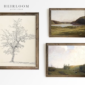 Small Gallery Wall SET | Vintage Gallery Wall Prints | Heirloom ART PRINTS | Gallery Two