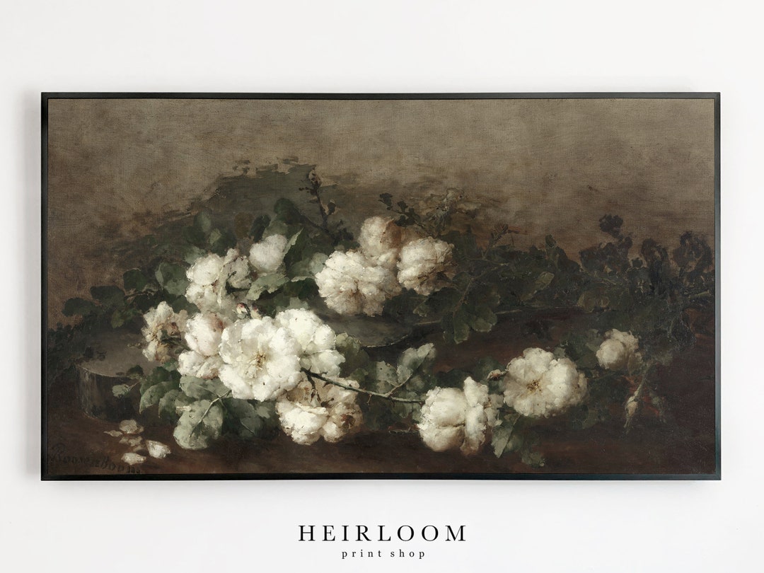 Samsung Frame Tv Art Flowers Still Life Digital Art Frame Tv Etsy