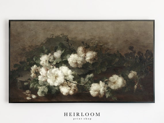Samsung Frame Tv Art Flowers Still Life Digital Art Etsy