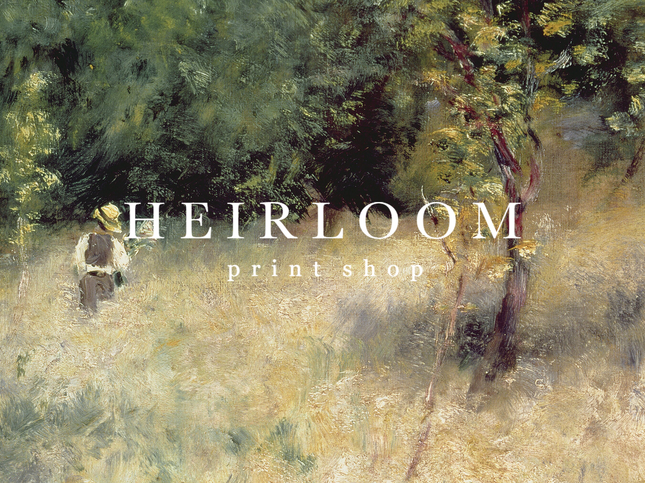 French Country Landscape Art | Spring Painting | Vintage ART PRINTS ...