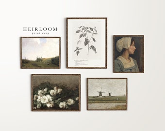 Gallery Wall Set | Farmhouse Rustic | Vintage Art Prints | Heirloom Print Shop | G-0