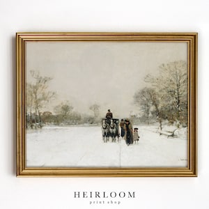 Rustic Winter | Winter Farmhouse Print | Snowy Landscape Art | MAILED WALL ART | In the Snow
