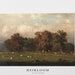 Vintage Art | Landscape Print | Fall Artwork | SHIPPED PRINTS | Grazing 