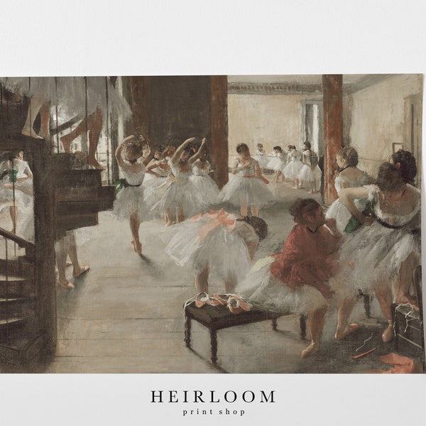 Ballerina Art Painting | Dancer Gifts | Vintage Portrait | ART PRINT | Dancers