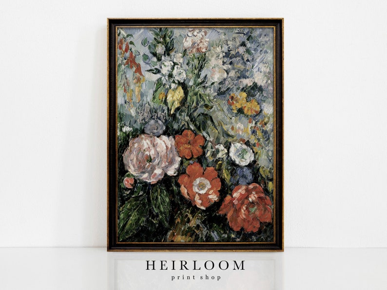 Wildflower Art Floral Painting Print Colorful Flower Art Cezanne MAILED ART Flower Bouquet image 1